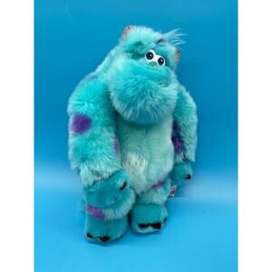 Disney Store Pixar Monsters Inc Sulley Sully 14" Authentic Stuffed Plush Genuine